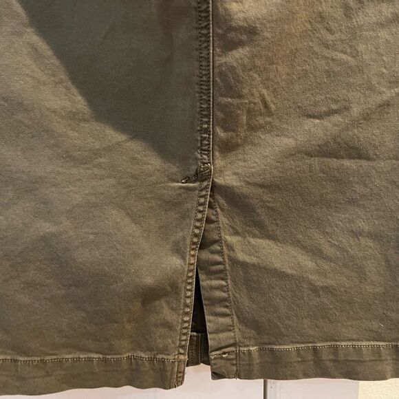 J Brand Womens Ani 7035B114 Midi Skirt Olive Drab Khaki 27 - Picture 11 of 16